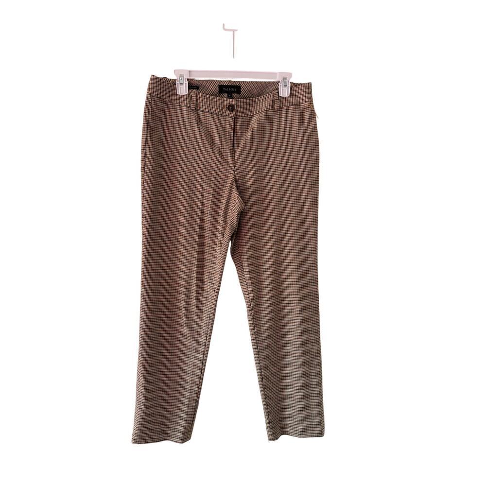 Talbots Signature Brown Plaid Dress Pants Size 8 - Picture 2 of 10